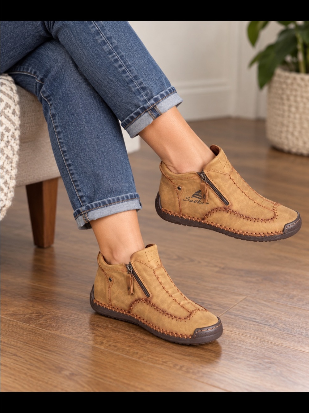 Ladies Moccasin Boot Shoe
